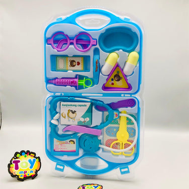 17Pcs ABS Pretend Play Kids Doctor Set - Blue